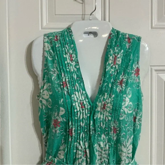 Moda Posa Sleeveless V-neck Pintuck Knee-Length Dress Size S - Picture 2 of 5